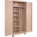Equipto® Industrial Duty Mobile Combination Cabinet, 36"W x 24"D x 72"H, 20 Gauge, Putty