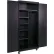 Equipto® Industrial Duty Mobile Combination Cabinet, 36"W x 24"D x 78"H, 20 Gauge, Black