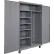 Equipto® Industrial Duty Mobile Combination Cabinet, 48"W x 24"D x 66"H, 20 Gauge, Charcoal