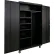 Equipto® Industrial Duty Mobile Combination Cabinet, 48"W x 24"D x 72"H, 20 Gauge, Black