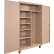Equipto® Industrial Duty Mobile Combination Cabinet, 48"W x 24"D x 72"H, 20 Gauge, Putty