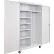 Equipto® Industrial Duty Mobile Combination Cabinet, 48"W x 24"D x 78"H, 20 Gauge, White