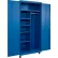 Equipto® Industrial Duty Mobile Janitorial Cabinet, 36"W x 24"D x 66"H, All-Welded, Blue