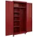 Equipto® Industrial Duty Mobile Janitorial Cabinet, 36"W x 24"D x 72"H, All-Welded, Red