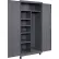 Equipto® Industrial Duty Mobile Janitorial Cabinet, 36"W x 24"D x 78"H, All-Welded, Charcoal