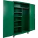 Equipto® Industrial Duty Mobile Janitorial Cabinet, 48"W x 24"D x 66"H, All-Welded, Green