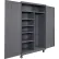 Equipto® Industrial Duty Mobile Janitorial Cabinet, 48"W x 24"D x 72"H, All-Welded, Charcoal