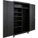 Equipto® Industrial Duty Mobile Janitorial Cabinet, 48"W x 24"D x 78"H, All-Welded, Black