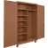 Equipto® Industrial Duty Mobile Janitorial Cabinet, 48"W x 24"D x 78"H, All-Welded, Walnut