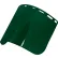 ERB® 8168 Face Shield, Polycarbonate, 7-3/4"L x 15-1/2"W x 3/8" Thick, Green, Pack of 20 - Pkg Qty 20