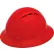 ERB® Americana® Vented Full Brim Safety Helmet, 4-Point Slide-Lock Suspension, Red - Pkg Qty 12