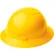 ERB® Americana Heat™ Full Brim Safety Helmet, 4-Point Mega Ratchet Suspension, Yellow - Pkg Qty 12