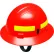 ERB® Americana® Wildlands Full Brim Helmet, 4-Point Mega Ratchet® Suspension, Red - Pkg Qty 12
