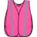 ERB® Girl Power At Work™ S102 Non-ANSI Safety Vest, Hook & Loop Closure, One Size, Pink