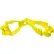 Ergodyne Squids® 3400-BULK Dual Clip Mount, Lime Grabber, 100-Pack