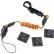 Ergodyne® Squids® 3151 Coil Lanyard Swivel Hook & Detachable Loop, S, Orange/Black