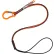 Ergodyne® Squids® 3104F(x) Lanyard w/ Carabiner Choke Loop, 10 lb. Capacity, Orange/Gray