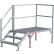 EZ-ACCESS® Fortress OSHA Stair System 23"-34"H Adj., 40-1/2"W x 89-1/2"L Fully Assembled