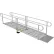 EZ-ACCESS PATHWAY 3G Wheelchair Ramp Kit, 12FT, 36" Use W, Expanded Metal, Two-Line Handrail, 3/PK