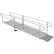 EZ-ACCESS PATHWAY 3G Wheelchair Ramp Kit, 14FT, 36" Use W, Expanded Metal, Two-Line Handrail, 3/PK