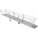 EZ-ACCESS PATHWAY 3G Wheelchair Ramp Kit, 20FT, 36" Use W, Expanded Metal, Two-Line Handrail, 3/PK