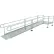 EZ-ACCESS PATHWAY 3G Platform, 5'x 5', Solid, Two-Line Handrail, 65-1/2" Outer W x 65-1/2" Outer L