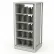 Rotary File Cabinet Adder Unit, Legal, 4 Shelves, Light Gray
