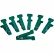 Graded Pinch Finger Exerciser - 7 Replacement Pinch Pins, Green, Moderate