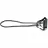 CanDo® Exercise Tubing with Handles, Black, 36"