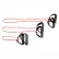 CanDo® Exercise Tubing with Handles, Full Body Set -18", 36", 48"), Red, 3/Set
