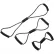 CanDo® BowTie™ Tubing Exerciser, Full Body Set -14", 22", 30"), Black, 3/Set