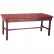 Wooden Treatment Table with H-Brace, Blue Upholstery, Natural Frame, 78"L x 24"W x 30"H