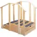 One-Sided Compact Training Stairs with Platform, 55"L x 30"W x 40"H