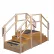 Two-Sided Compact Training Stairs with Platform, 96"L x 36"W x 60"H