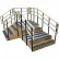 Bariatric Training Stairs, 78" x 104" Footprint, 1000 lb Capacity