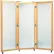 Plate Glass Mirror with Mobile Caster Base, 3-Panel, 28"W x 75"H Panels