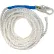 FallTech® 8150T 50' Vertical Lifeline, 5/8" Polyester Rope, with 1 Snap Hook and Taped-End