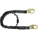 FallTech® 8246 Heavyweight 6' Shock Absorbing Lanyard, Single Leg, with 2 Snap Hooks
