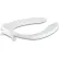 Kohler® Lustra™ Elongated toilet seat, Open Front, self-sustaining check hinge, White