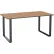 MityBilt Dine Table, 60"L x 24"W, Medium Oak Laminate with Black Edgeband