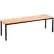 MityBilt 5' Flat Bench without Back, Solid Maple Slats, Blue