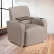 Leather Guest Chair with Tablet Arm and Cup Holder - Gray