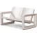 Tupelo Deck Loveseat with High-Gloss Finish, Sandstone