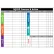 Visual Workplace Magnetic Dry Erase Overlay SQCDP Concern & Action, 48"W x 36"H