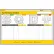 Visual Workplace Magnetic Dry Erase Overlay KPI - SQD5S, 72"W x 48"H