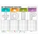 Visual Workplace Non-Magnetic Dry Erase Overlay KPI Icons, 48"W x 36"H