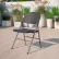 Flash Furniture Plastic Folding Chair - Black with Charcoal Frame - Hercules Series