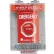Push Station With Sounder And Cover, Emergency, Red