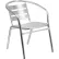 Flash Furniture Heavy-Duty Restaurant Stacking Chair - Triple Slat Back - Aluminum