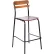 Flash Furniture® Cyprus Commercial Grade Solid Wood Bar Stool, 500 lb. Capacity, Antique Copper